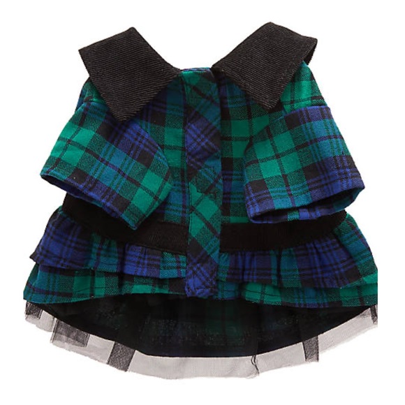 New rhinestone plaid dog dress clothes - Picture 2 of 3